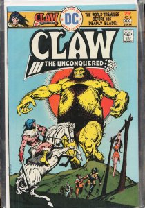 Claw the Unconquered #4 (1975) Claw the Unconquered