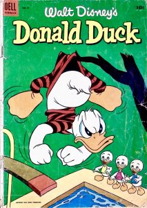 WALT DISNEY’S DONALD DUCK Comic # 31 — 36 Pages 1953 Dell Comics Good Condition