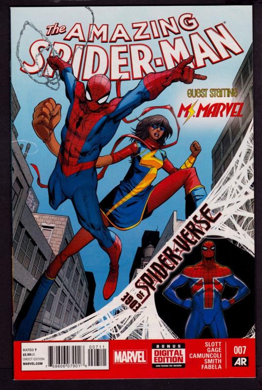 Amazing Spider-Man #7 (3rd Series, Dec 2014, Marvel) 9.2 NM-