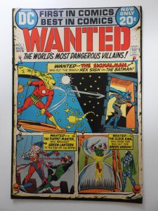 Wanted, The World's Most Dangerous Villains #1 (1972) Sharp Fine Condition!