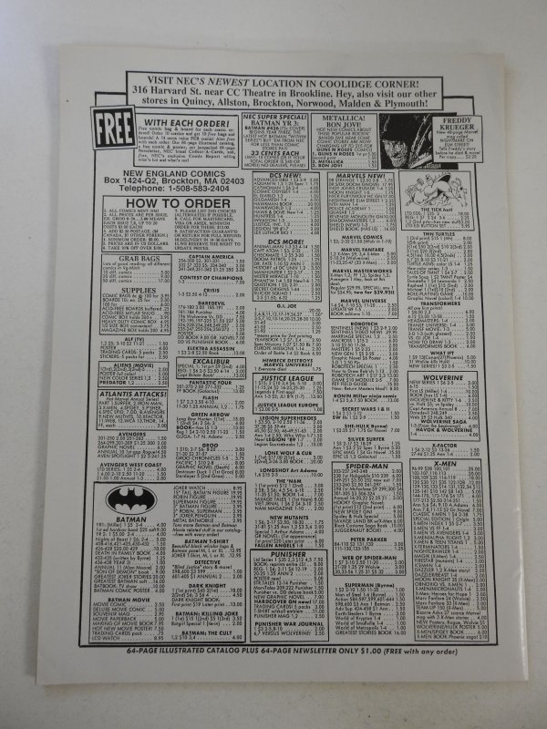 Freddy Krueger's A Nightmare on Elm Street #1 (1989) FN Condition!