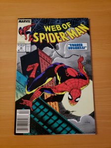 Web of Spider-Man #49 Newsstand Edition ~ NEAR MINT NM ~ (1989 Marvel) 