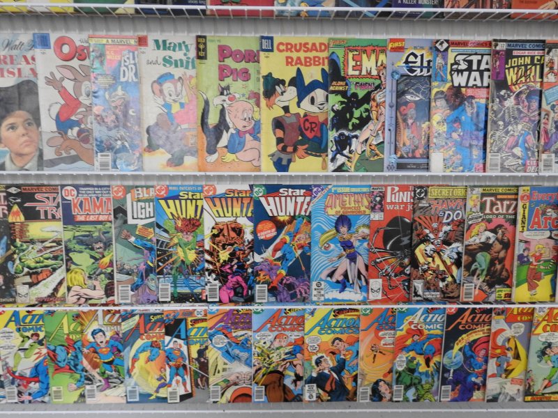 Huge Lot 180+ Comics W/ Superman, Archie, Boris Karloff+ Avg VG Condition!