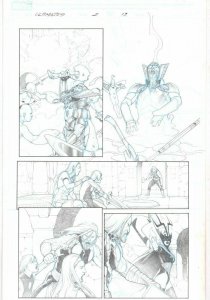 Ultimates #2 p.19 - Thor and Great Hela - 2011 art by Esad Ribic