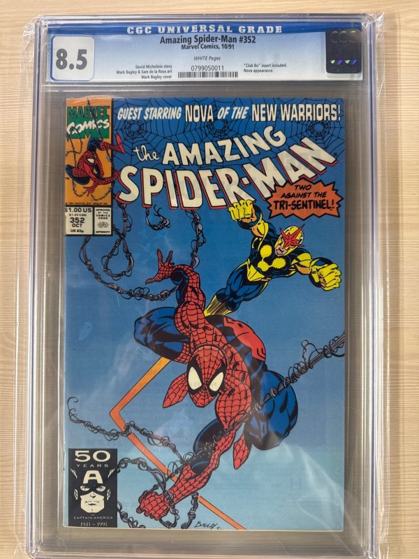 The Amazing Spider-Man #352 (1991)  CGC 8.5