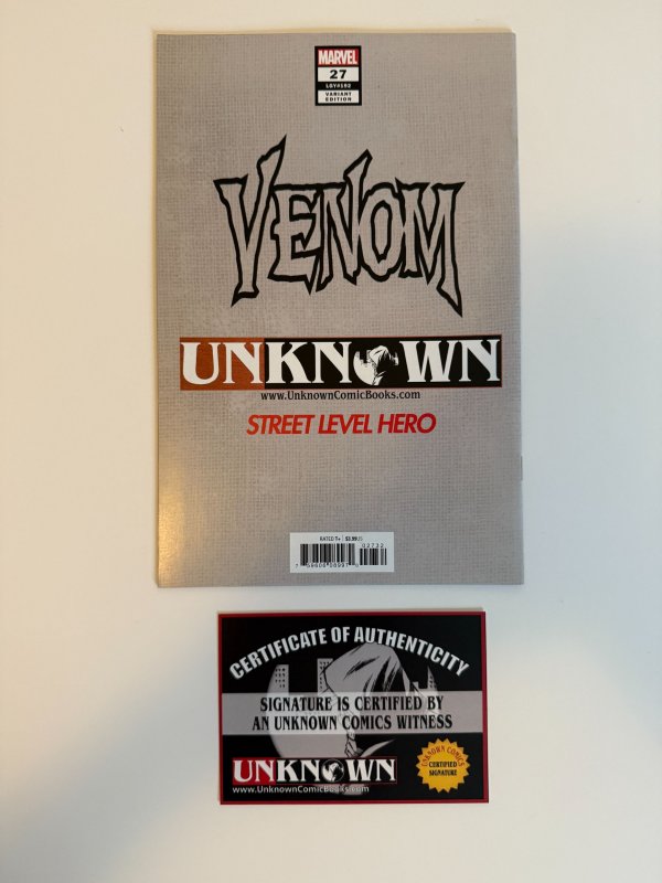 Venom #27 Kirkham Virgin Variant, Signed Kirkham with COA! (2020) 1st Codex!