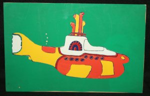 Beatles Yellow Submarine painted art ,used ?