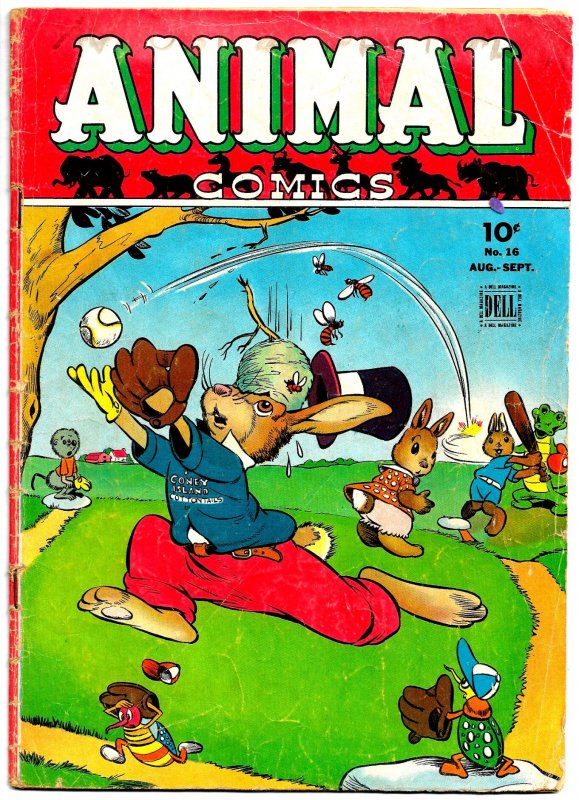 ANIMAL COMICS #16 (Aug1945) 5.0 VG/FN  23 Pgs & 2 Covers by Walt Kelly!!