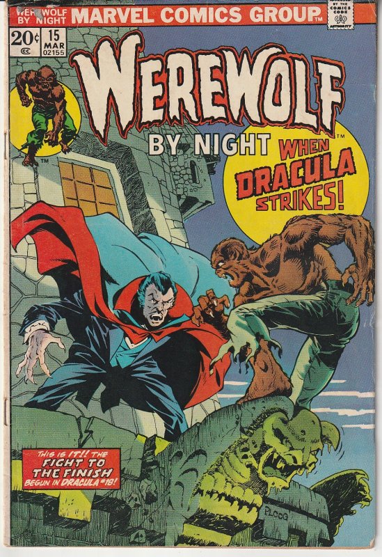 Werewolf By Night # 15 Dracula vs the Wolfman !