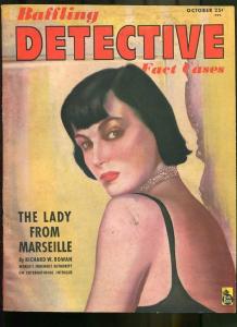 BAFFLING DETECTIVE FACT CASES OCT 1946-WILD TRUE CRIME-PULP-MAGAZINE VG