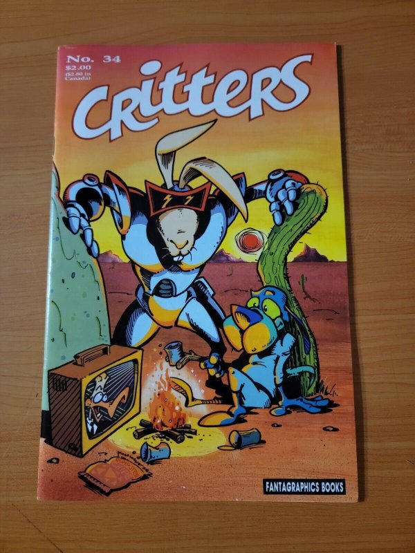 Critters #34 ~ NEAR MINT NM ~ 1989 Fantagraphics Comics