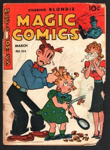 Magic Comics #104 1948-Dagwood cover-Blondie- Mandrake-Popeye-Lone Ranger-Sec...