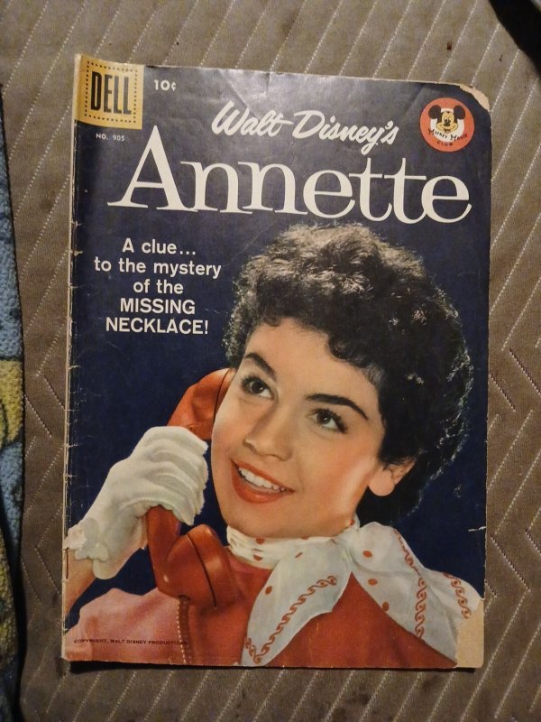 1958 Walt Disney's Annette Funicello Mickey Mouse Club Dell #905 Four Color