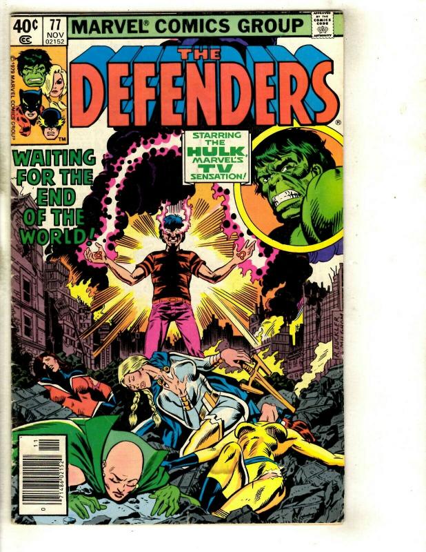 Lot of 7 The Defenders Marvel Comics # 77 115 116 117 118 119 120 122 EK4