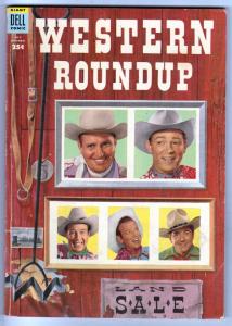 Dell Giant Western Roundup #7 (Jul-54) VG/FN Mid-Grade Roy Rogers, Dale Evans...