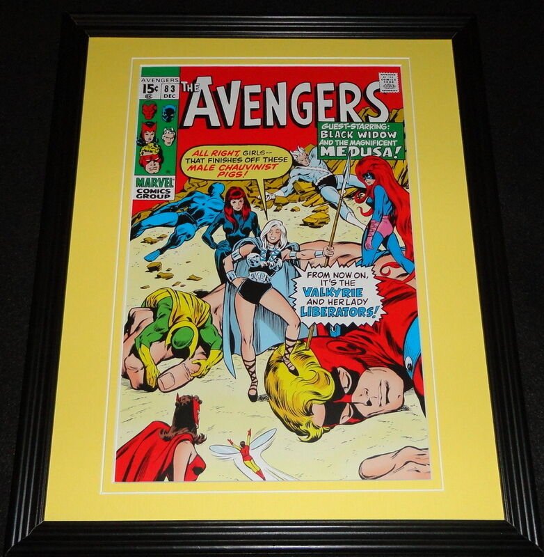 Avengers #83 Black Widow Medusa Framed Cover Photo Poster 11x14 Official Repro