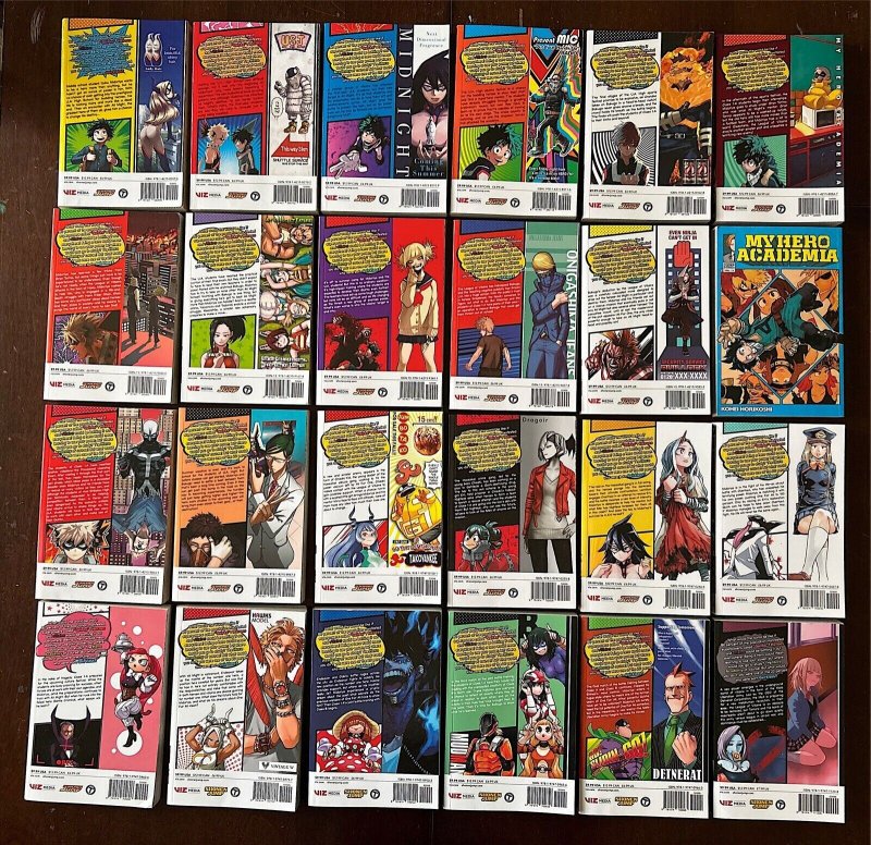 My Hero Academia Vol 1-24 Manga TPB Lot ENGLISH Kouhei Horikoshi