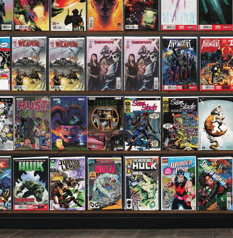 Huge Lot 130+ Comics with Weapon X, Uncanny Avengers, Web Warriors & More!