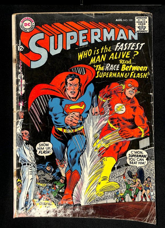 Superman #199 Flash race!