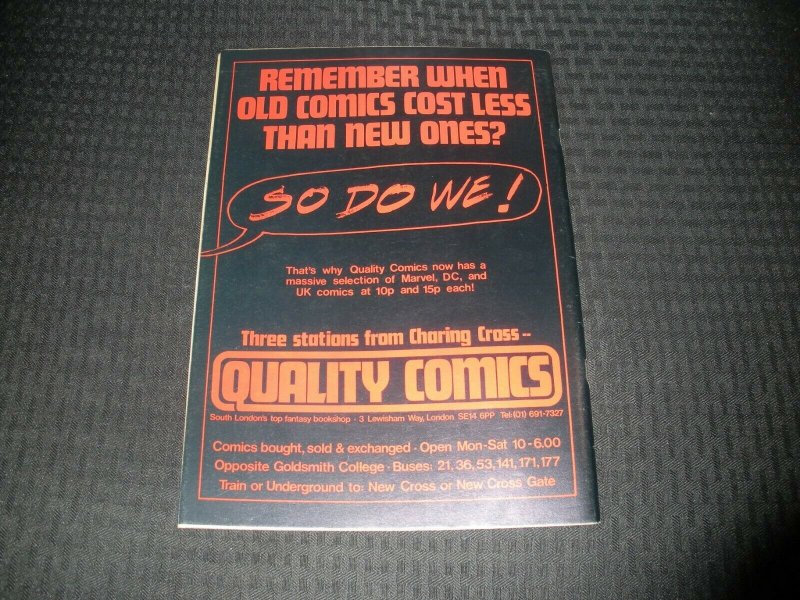 1982 WARRIOR Quality Magazine #8 FN+ 6.5 Marvelman / V For Vendetta