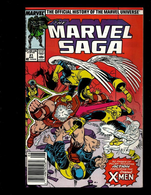 Lot Of 12 Comics The Marvel Saga # 3 9 10 13 14 15 16 17 18 19 20 21 WS4