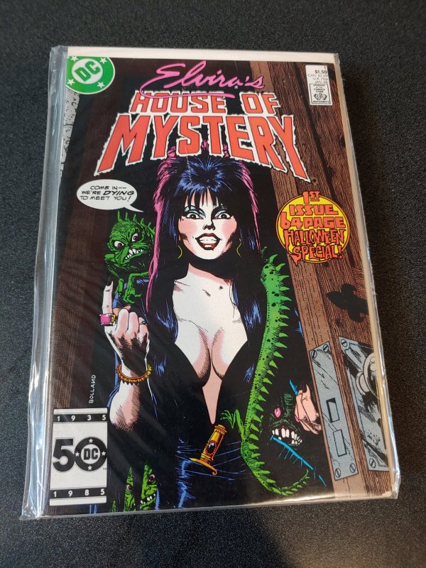 ​ELVIRA'S HOUSE OF MYSTERY #1 VF+ HARD TO FIND