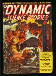 DYNAMIC SCIENCE STORIES #2 APRIL 1939-HITLER-DEVILS-EANDO BINDER-NORMAN SAU VG