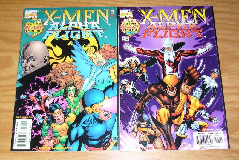 X-Men/Alpha Flight #1-2 VF/NM complete series JOHN CASSADAY ben raab marvel set