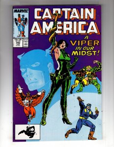 Captain America #342 (1988)  8.5-9.0 A VIPER IN OUR MIDST!   / ID#21