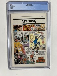 Star Wars 1 CGC 9.2 White Pages 1977 Marvel Comics