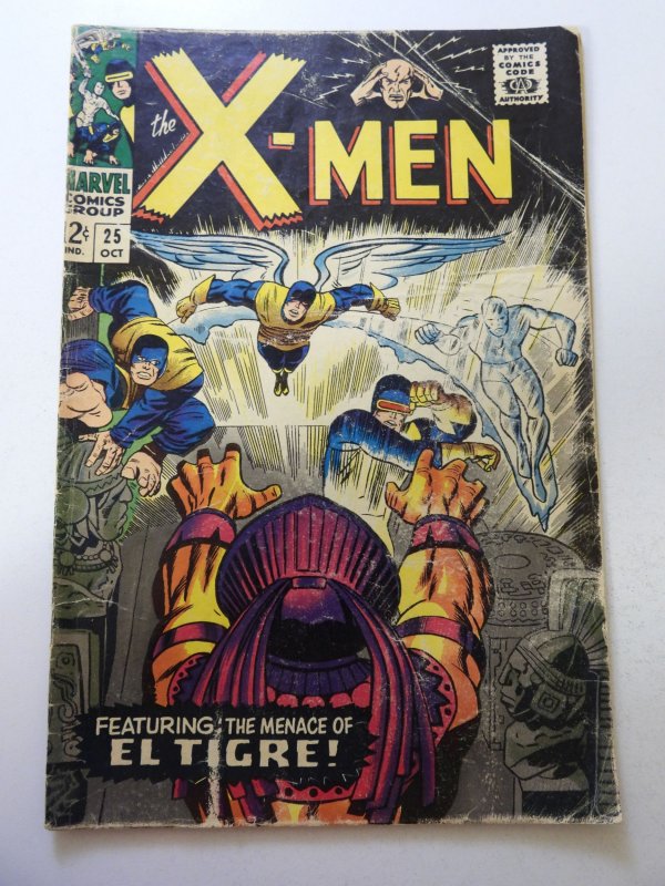 The X-Men #25 (1966) 1st App of El Tigre! GD/VG Condition