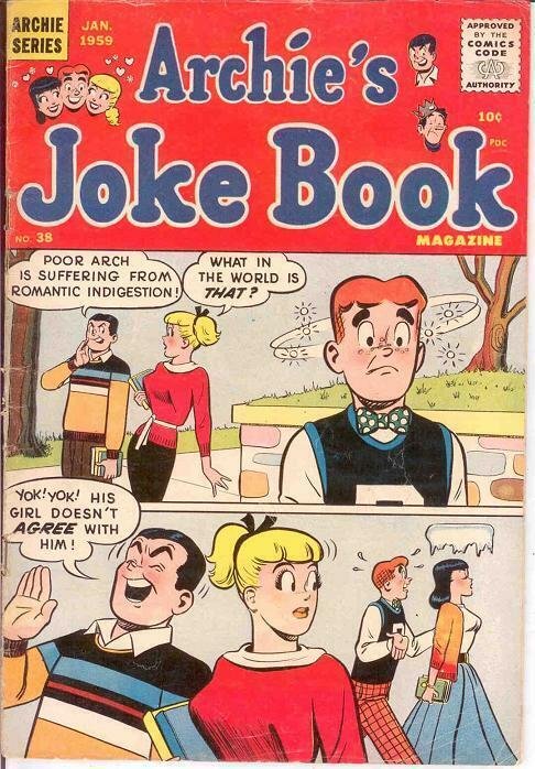 ARCHIES JOKE BOOK (1954-1982) 38 VG-F Jan. 1959 COMICS BOOK