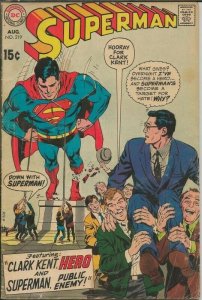 Superman #219 ORIGINAL Vintage 1969 DC Comics