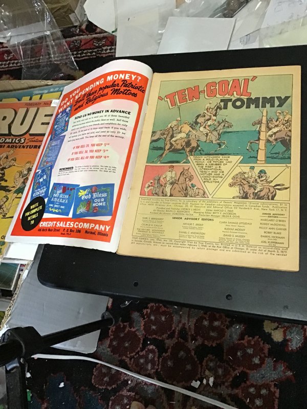 True Comics #50 (1946) George Westinghouse! War stories! Mid grade! FN Wow!