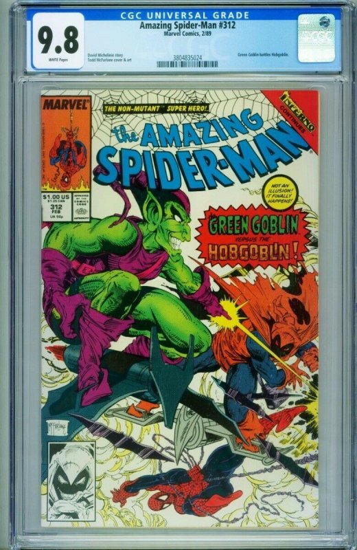 AMAZING SPIDER-MAN #312 CGC 9.8-GREEN GOBLIN-HOBGOBLIN-3804835024