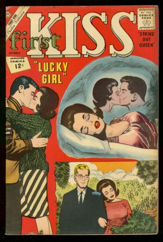 FIRST KISS #28 1962 CHALRTON COMICS ROMANCE COLD WAR VG/FN