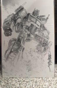 Transformers Mike Mayhew Studio Variant Black and White Sketch #25 Cover D (2...