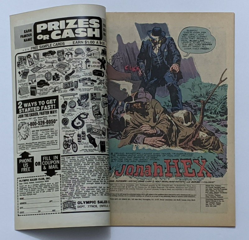 Jonah Hex #6 (Nov 1977, DC) NM- 9.2 