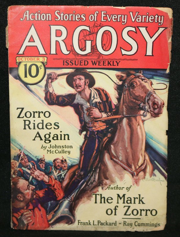 Action Stories of Every Variety Argosy Vol.224 #3 Pulp - Zorro (VG) 10/3/1931