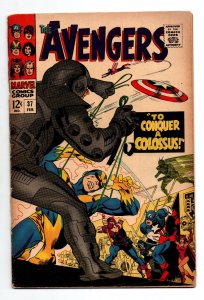 Avengers #37 - Captain America - Hawkeye - Black Widow - 1967 - GD/VG