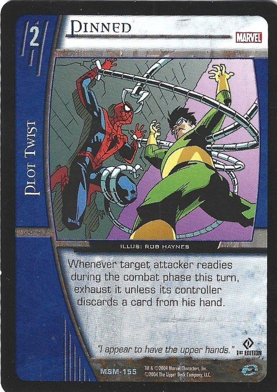 2004 Vs System Marvel - Web of Spider-Man - Pinned