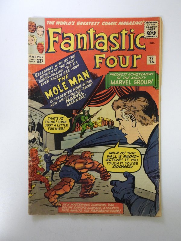 Fantastic Four #22 (1964) VG- condition