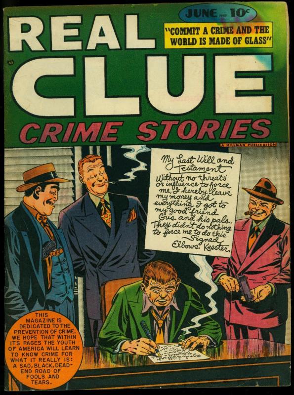 Real Clue Crime Stories Vol. 3 #4 1948- Golden Age comic G/VG