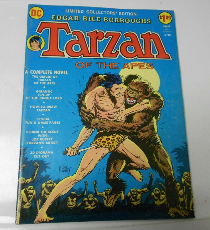 1973 DC Treasury C-22 TARZAN Of The Apes JOE KUBERT Edgar Rice Burroughs FN 6.0