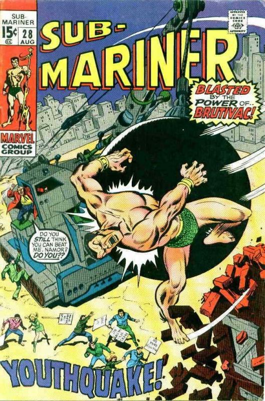 Sub Mariner The Vol 2 28 Fn Marvel Save On Shipping - 
