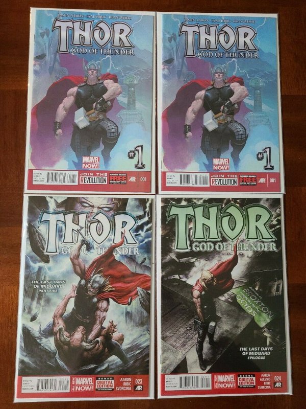 THOR GOD OF THUNDER #1(x2), 23, 24 - MARVEL NOW