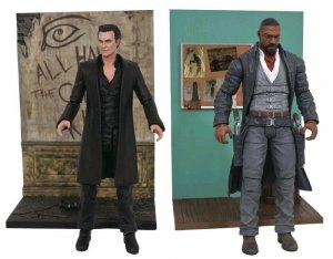 DARK TOWER Action Figures set, Gunslinger and Man in Black Stephen King MIB 1ea