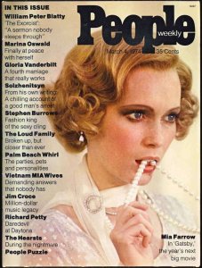 People Weekly (vol. 1) #1 VG ; Time | low grade comic March 4 1974 Mia Farrow