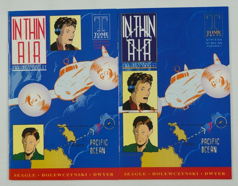 In Thin Air: the Mystery of Amelia Earthart #1 VF/NM complete set  both versions