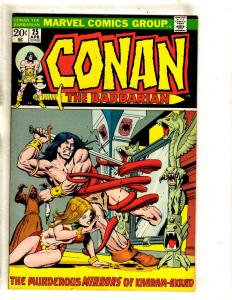 Conan The Barbarian # 25 VF/NM Marvel Comic Book King Kull Sword RED SONJA FM3